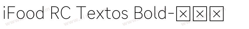 iFood RC Textos Bold字体转换